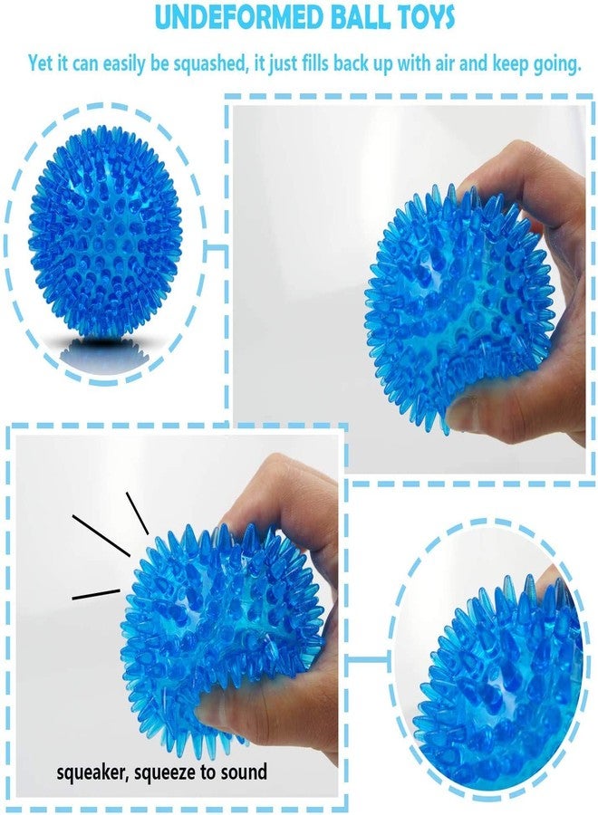 Pet Guard Squeaky Balls for Dogs Puppy Chew Toys Soft Stab Balls Cleaning Teeth Toys Play Balls with High Bounce for Large Medium Small Pet Dog 1 Piece (Color May Vary) - Image 4